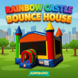 14x14 Rainbow Castle Bounce House